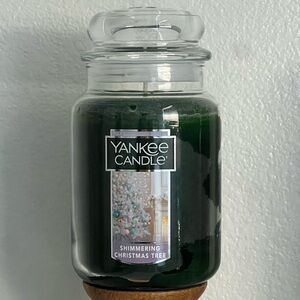 Yankee Candle Shimmering Christmas Tree Jar Candle - Green
